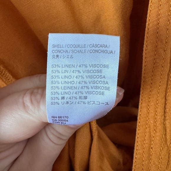 Maeve by Anthropologie Luana linen-blend sleeveless Wrap Romper Large - Picture 5 of 6